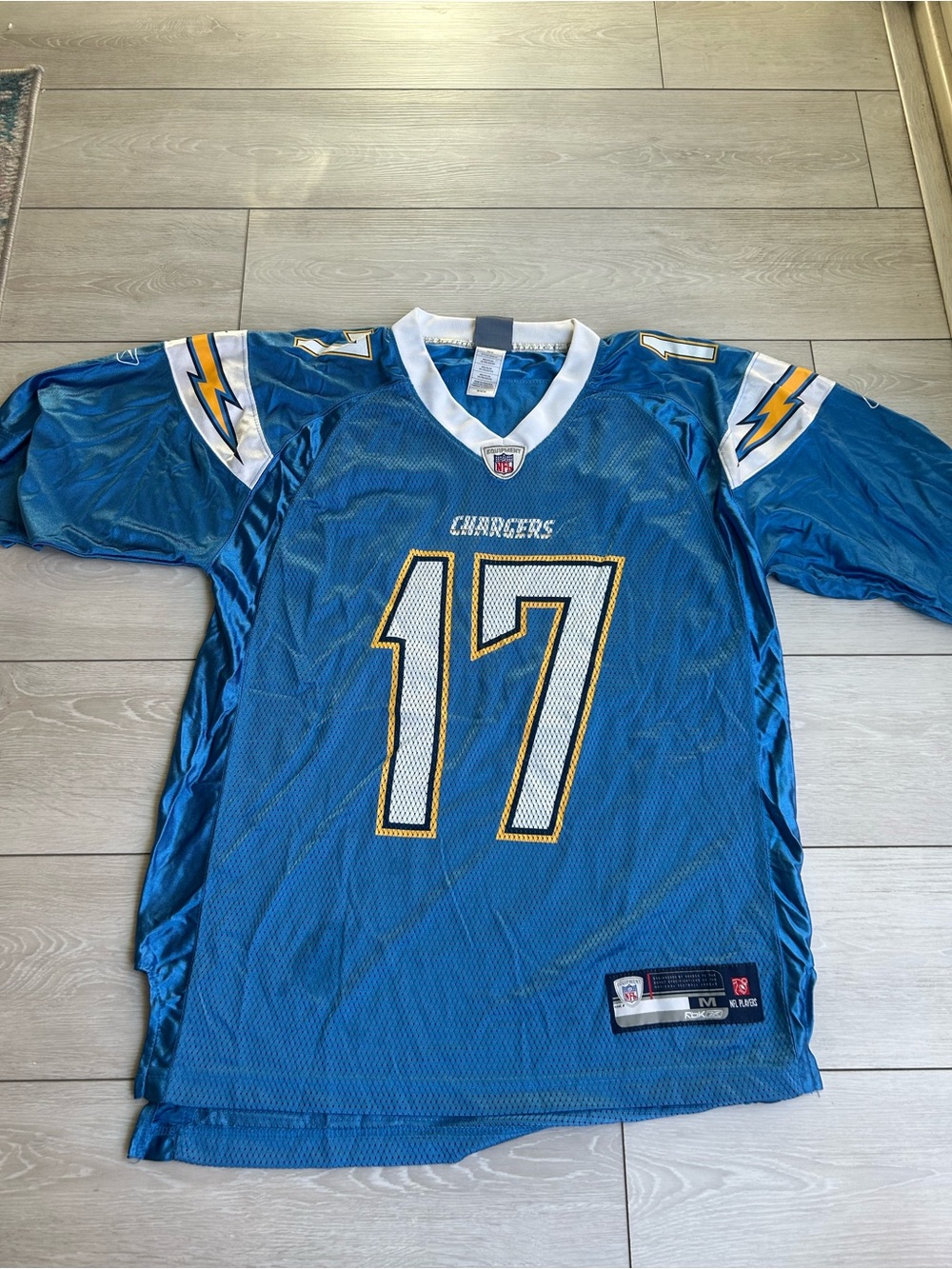 Reebok Philip Rivers Blue Mesh NFL- San Diego Chargers Jersey
